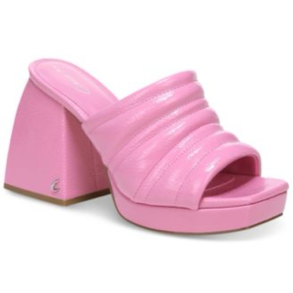 Sam Edelman Pink Platform Mule Sandals